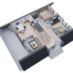 bungalov-plan  VVM20-1300-41, 130m² 4+1 bungalov plan  150x150